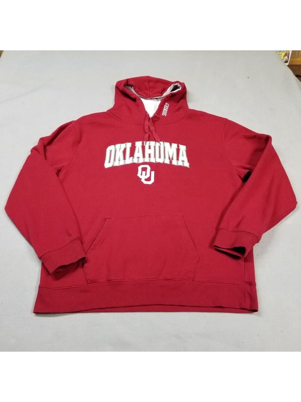 Oklahoma Sooners OU Hoodie Mens Size XXL Hooded Sweatshirt Pullover Spell Out